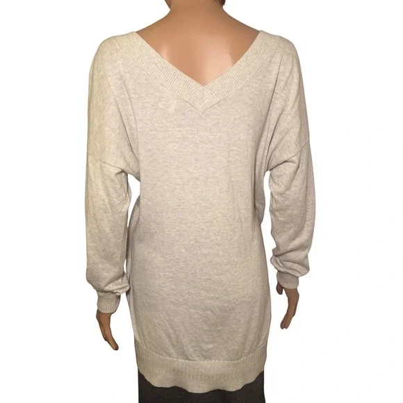 Victoria's Secret Kiss of Cashmere V Neck Sweater Tunic Size Small Slouchy top - Picture 3 of 9